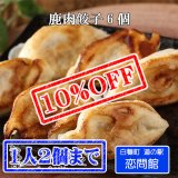 【先着/数量限定】大粒 手作り 鹿肉餃子 6個入り  (白糠町道の駅 / 恋問館ルーキッチン販売)