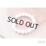 鹿角パール　ブレスレット[M-01]