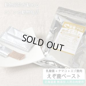 画像1: 【お徳用】10袋セット 】鹿肉ペースト 10g×10本 (鹿肉×ナマコ×乳酸菌)  口臭予防/関節に！【獣医師監修】【ネコポス送料無料】【猫用 犬用 病院食 療養食 安心安全 無添加】