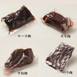 画像2: 鹿肉 食べ比べセット！(モモ肉300g/スネ肉300g/ロース肉300g/バラ肉300g)　お中元/お歳暮 プレゼントギフト