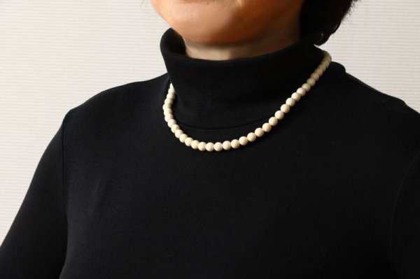 画像2: 鹿角パール　ネックレス　小　【ネコポス送料無料】[NS-01] (2)